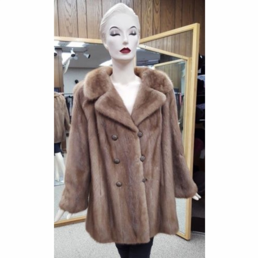Autumn Haze Mink Fur 32” Jacket